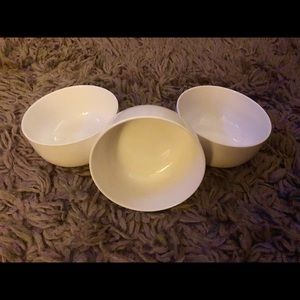 3 porcelain bowls